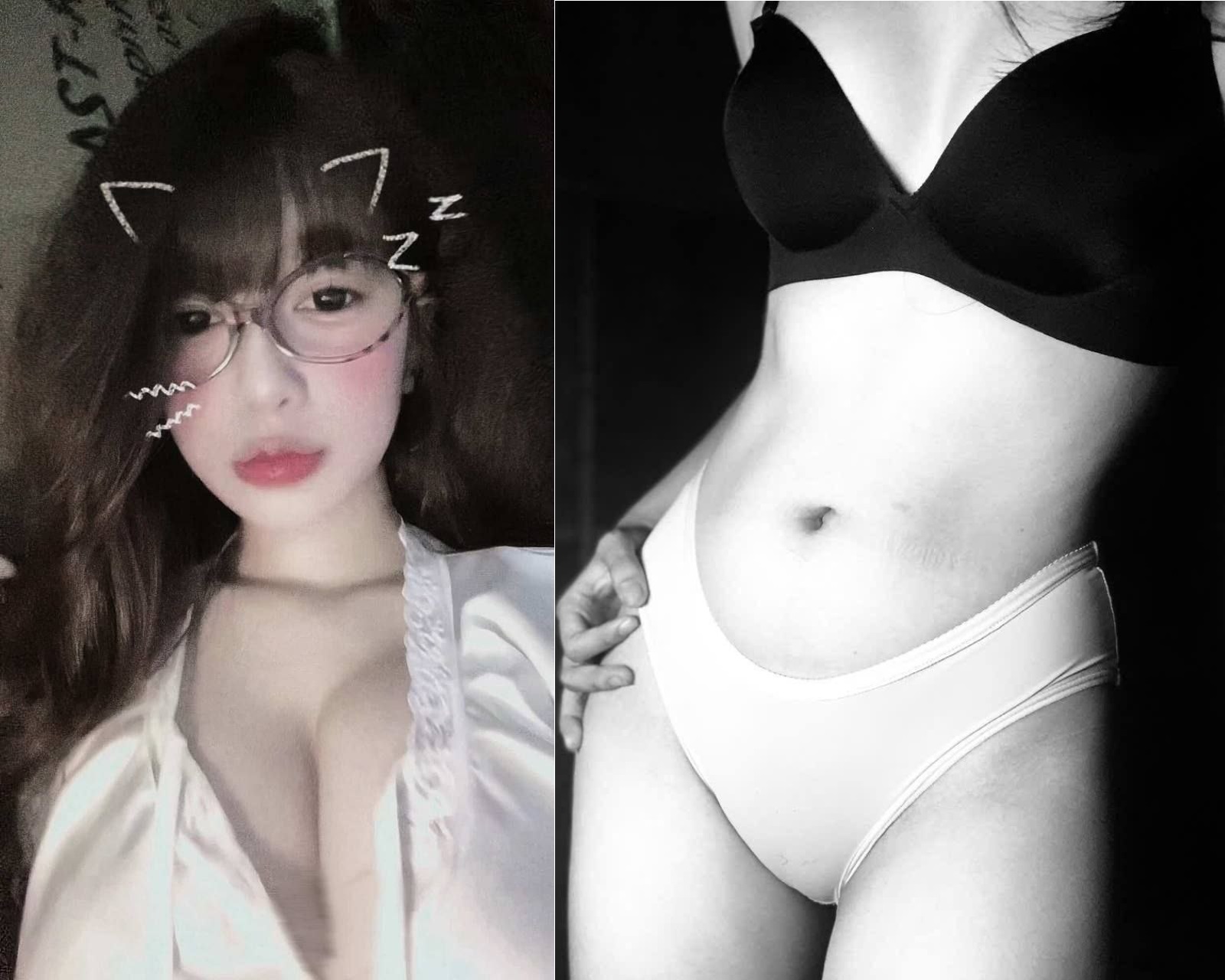 Cewek muda pakai baju seksi merekam klip sendiri setelah putus